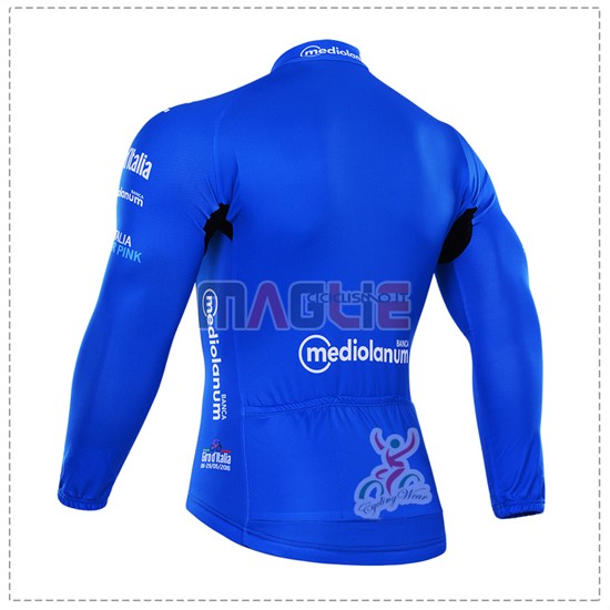 Maglia Tour de Italia manica lunga 2016 blu e bianco